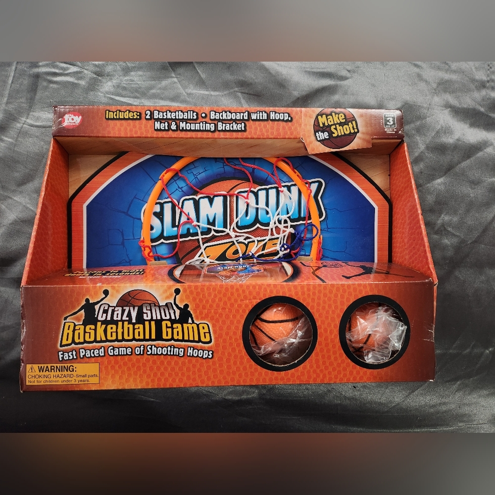 Basketball Game Set with Orange Hoop
